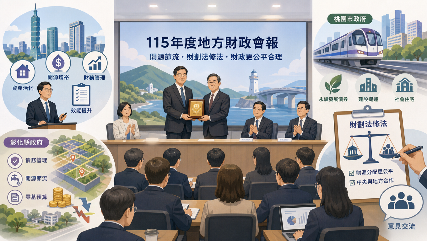財政部與花蓮縣政府共同召開地方財政會報 聚焦開源節流與財劃法修法