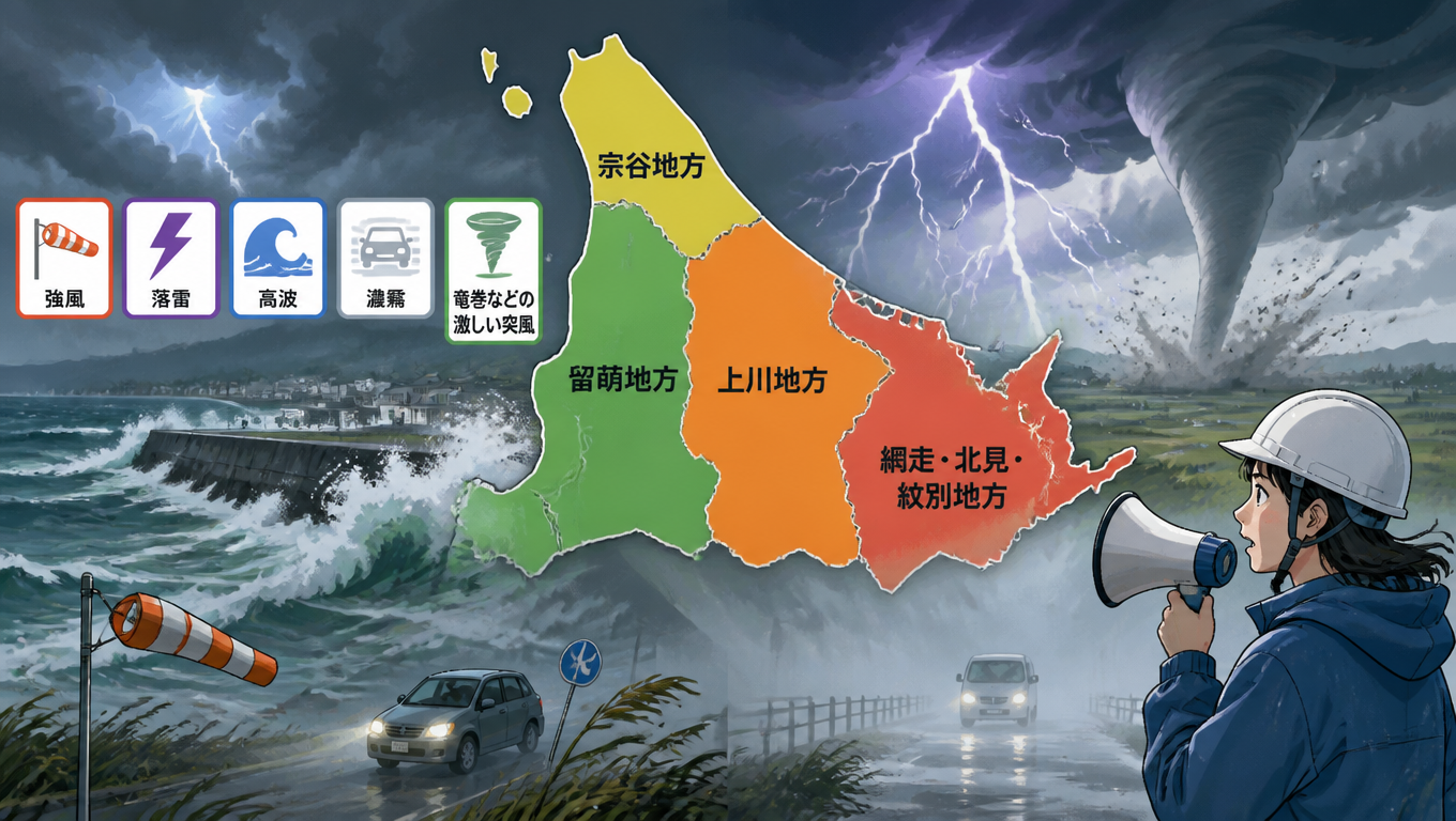 日本多地發布氣象警報 提醒民眾注意強風、落雷等災害