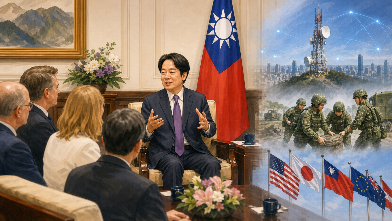 總統接見保衛民主基金會訪團 強調建構通訊韌性與深化國際合作