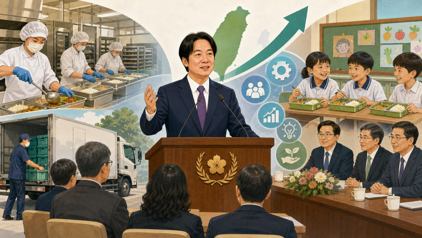 賴清德總統接見餐盒全聯會 肯定校園供餐貢獻 宣布千億方案助中小微企業轉型
