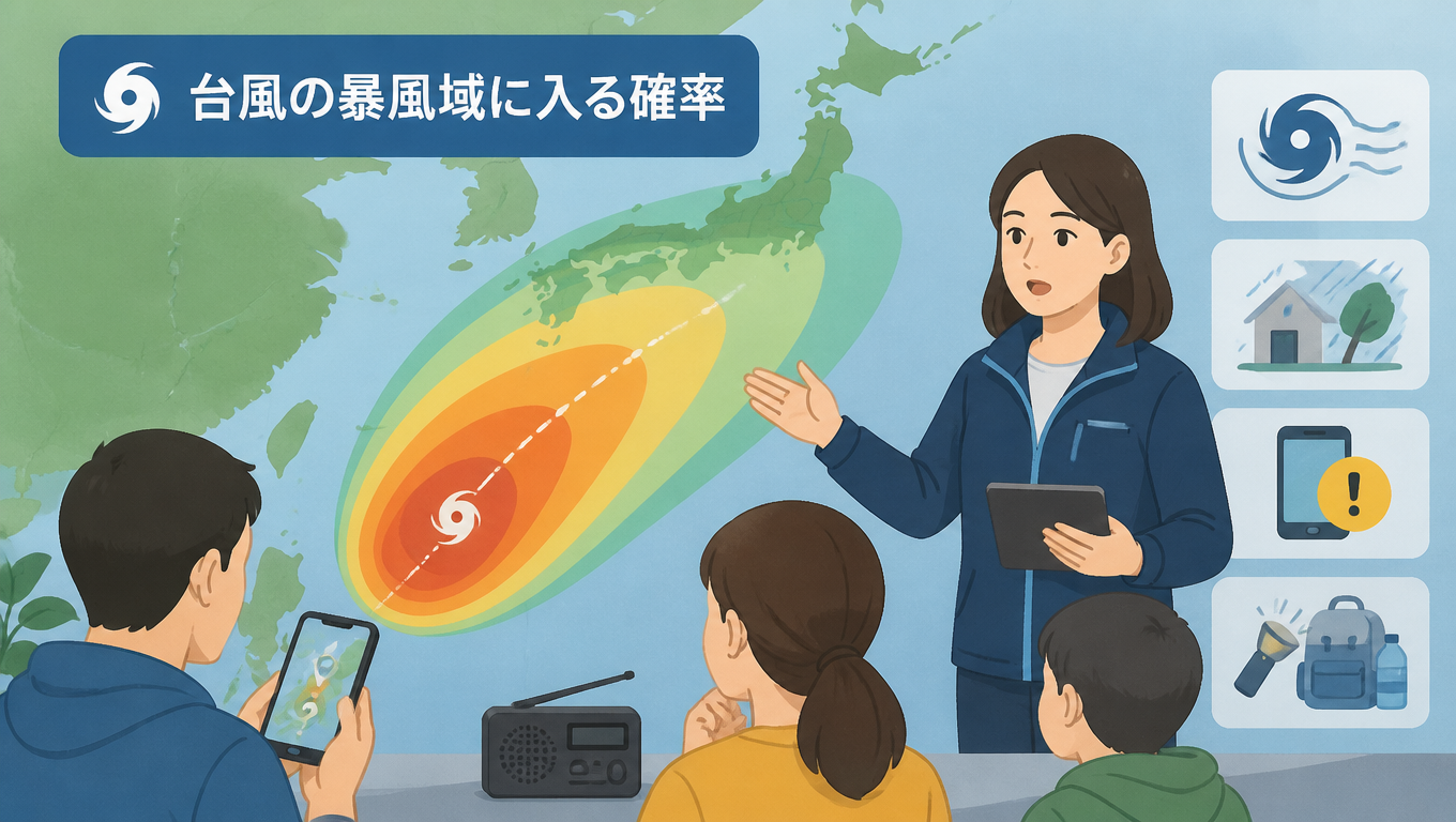 颱風暴風圈機率資訊發布