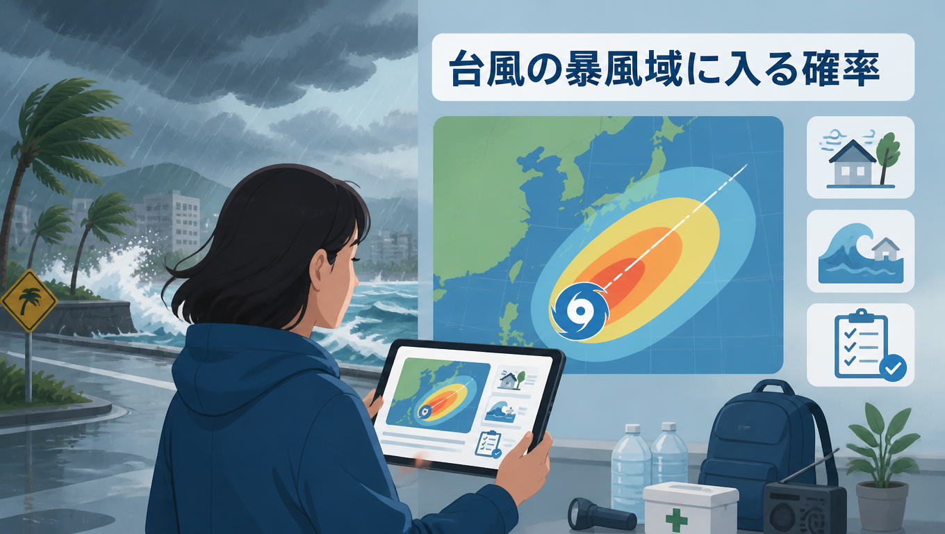 「颱風暴風圈侵襲機率」相關資訊公開