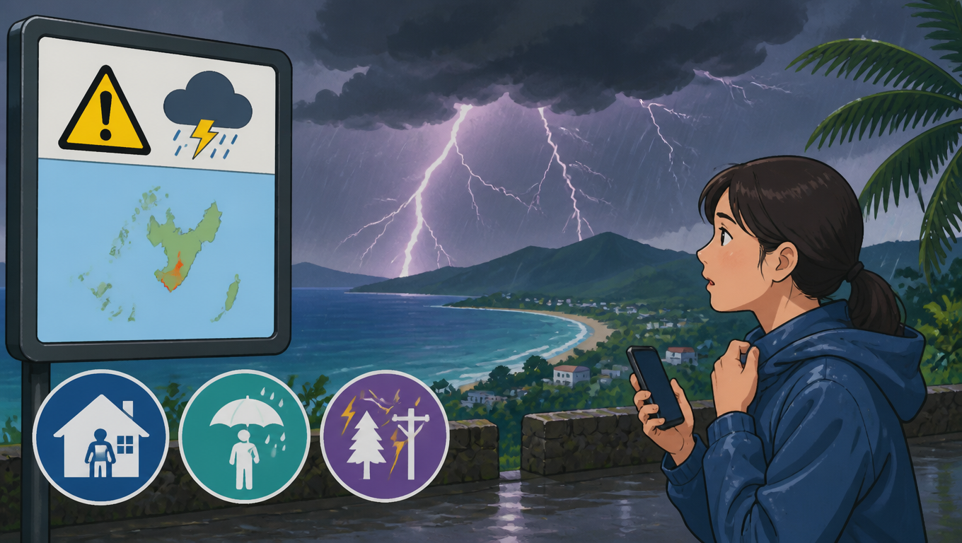 鹿兒島縣奄美地方發布氣象警報 提醒民眾留意雷擊與強降雨