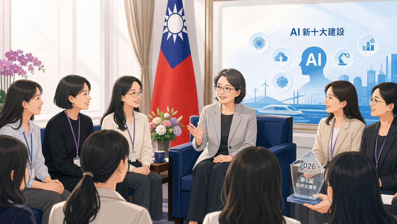 副總統接見科技女婕思獲獎隊伍 肯定專業貢獻社會進步