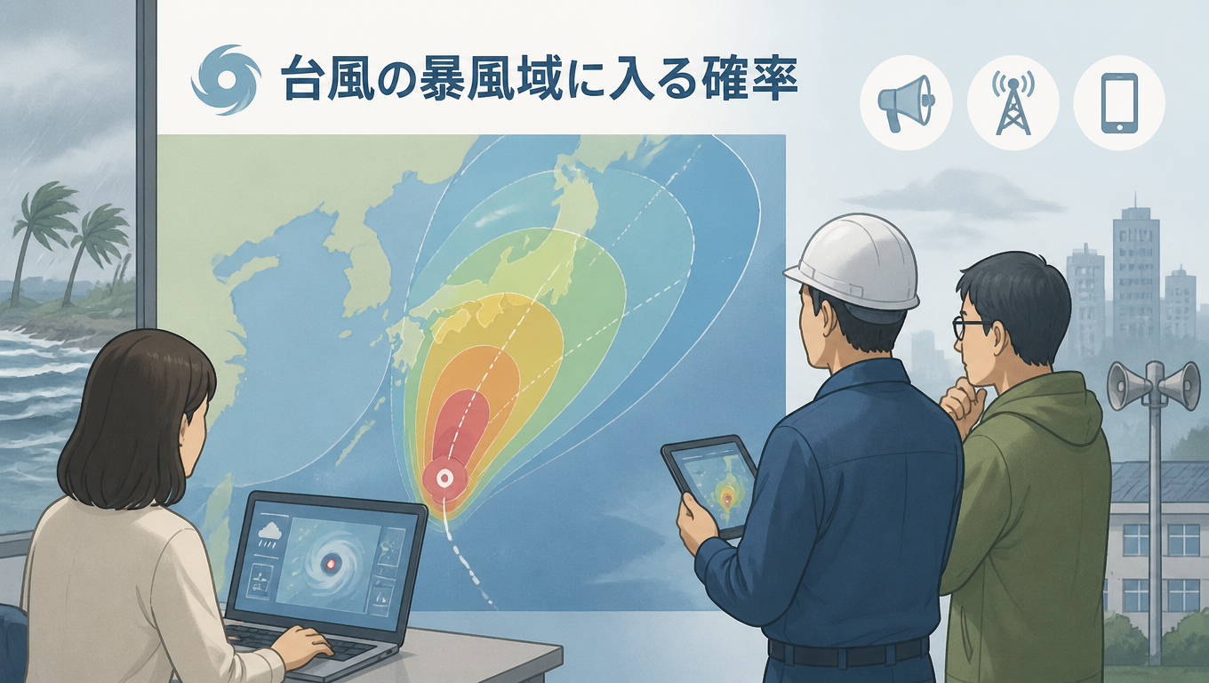 颱風暴風圈侵襲機率資訊公開