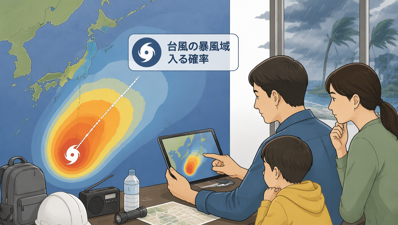 颱風暴風圈進入機率資訊公開